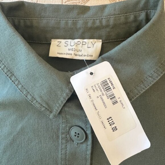 Z Supply All Day Twill Crop Jacket NWT 19508457046 - Picture 6 of 6